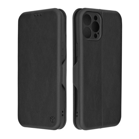 Husa tip carte pentru Apple iPhone 12 Pro Max Techsuit, Inchidere Magnetica, Negru