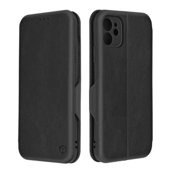 Husa tip carte Apple iPhone 11 Techsuit, Inchidere Magnetica, Negru