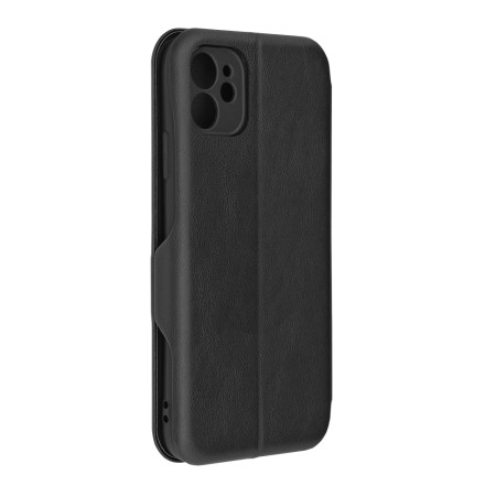 Husa tip carte Apple iPhone 11 Techsuit, Inchidere Magnetica, Negru