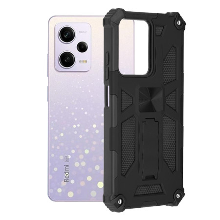 Husa Antisoc Xiaomi Redmi Note 12 Pro compatibil, Blazor Magnetica, Ultra Grip, Super Protect, Negru