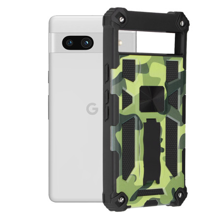 Husa Antisoc Google Pixel 7a compatibil, Blazor Magnetica, Ultra Grip, Super Protect, Camo Lime
