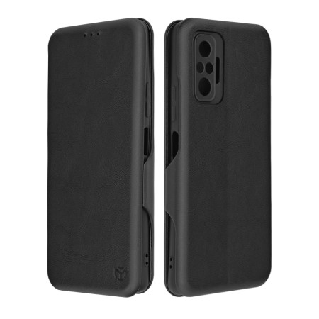 Husa tip carte Xiaomi Redmi Note 10 Pro Techsuit, Inchidere Magnetica, Negru