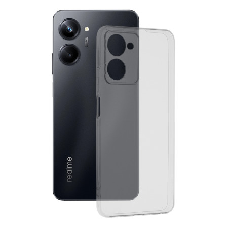 Husa Silicon compatibila Realme 10 Pro, Pastreaza Originalitatea, Transparent 