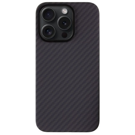 Husa Telefon Tactical MagForce Aramid pentru iPhone 15 Pro Max, Fibra Aramida, Ultra Slim 0.8 mm, Compatibila MagSafe, Negru