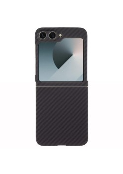 Husa Telefon Tactical MagForce Aramid pentru Samsung Galaxy Z Flip6, Fibra Aramida, Ultra Slim 0.8 mm, Compatibila Magnetic, Negru