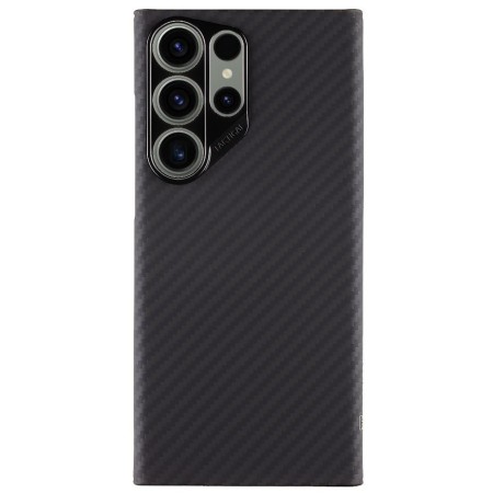 Husa Telefon Tactical MagForce Aramid pentru Samsung Galaxy S23 Ultra, Fibra Aramida, Ultra Slim 0.8 mm, Compatibila Magnetic, Negru