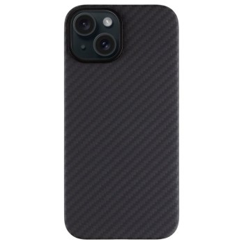 Husa Telefon Tactical MagForce Aramid pentru iPhone 15, Fibra Aramida, Ultra Slim 0.8 mm, Compatibila MagSafe, Negru