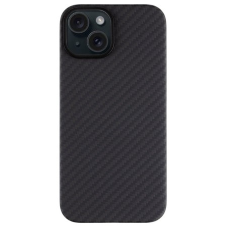 Husa Telefon Tactical MagForce Aramid pentru iPhone 15, Fibra Aramida, Ultra Slim 0.8 mm, Compatibila MagSafe, Negru