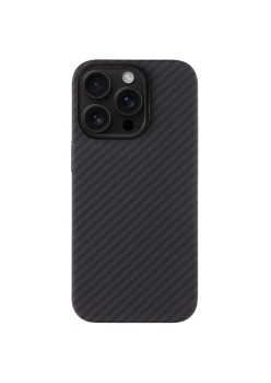 Husa Telefon Tactical MagForce Aramid pentru iPhone 16 Pro, Fibra Aramida, Ultra Slim 0.8 mm, Compatibila MagSafe, Negru
