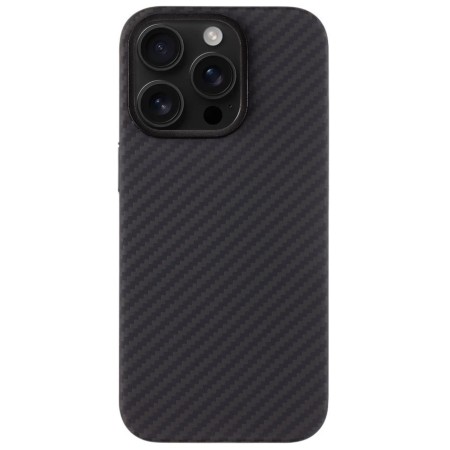 Husa Telefon Tactical MagForce Aramid pentru iPhone 16 Pro, Fibra Aramida, Ultra Slim 0.8 mm, Compatibila MagSafe, Negru