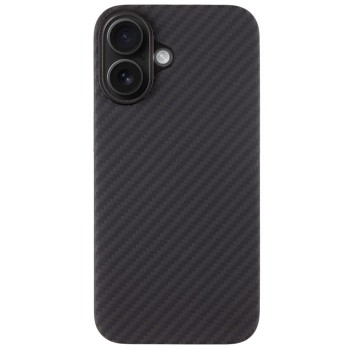 Husa Telefon Tactical MagForce Aramid pentru iPhone 16, Fibra Aramida, Ultra Slim 0.8 mm, Compatibila MagSafe, Negru