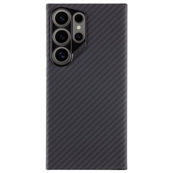 Husa Telefon Tactical MagForce Aramid pentru Samsung Galaxy S24 Ultra, Fibra Aramida, 0.8 mm, Compatibila MagSafe, Negru