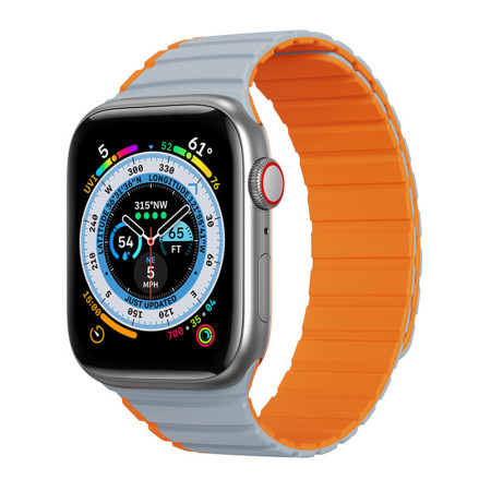 Bratara Smartwatch Apple Watch 1/2/3/4/5/6/7/8/SE/SE 2 de 38/40/41mm, Gri