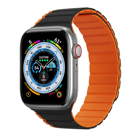 Bratara Smartwatch Apple Watch 1/2/3/4/5/6/7/8/SE/SE 2 de 38/40/41mm, Negru