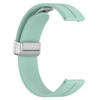 Bratara Smartwatch Huawei Watch GT 2 (46mm)/GT 2 Pro/GT 3 Pro (46mm)/Ultimate, Xiaomi Watch S1 compatibila, Catarama Metalica, Minimalista, Verde