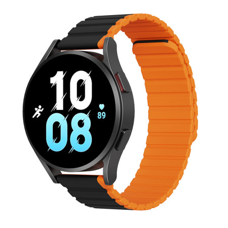 Bratara Smartwatch Samsung Galaxy Watch 4/5/Active 2, Huawei Watch GT 3 (42mm)/GT 3 Pro (43mm), Negru