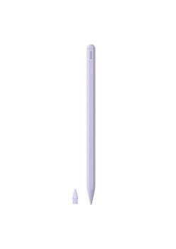 Stylus Touch Pen Baseus TP Profesional cu 2 penite, Pix Compatibil iPad Apple, Fara Lag, Functie de Respingere a Palmei, Functie Tilt, Pencil Magnetic, Penite POM anti-zgarietura, Alb
