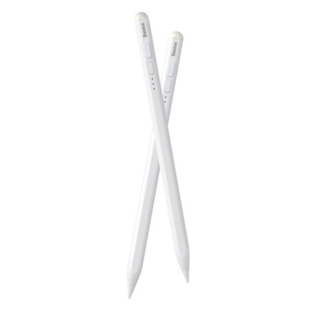 Stylus Touch Pen Baseus TP Profesional cu 2 penite, Pix Compatibil iPad Apple, Functie de Respingere a Palmei, Functie Tilt, Pencil Magnetic, Penite 2 anti-zgarietura, Alb