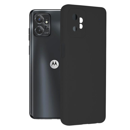 Husa de telefon compatibila Motorola Moto G Power 5G, Antiamprenta, Interior Microfibra, Camera Extra Pro, Negru