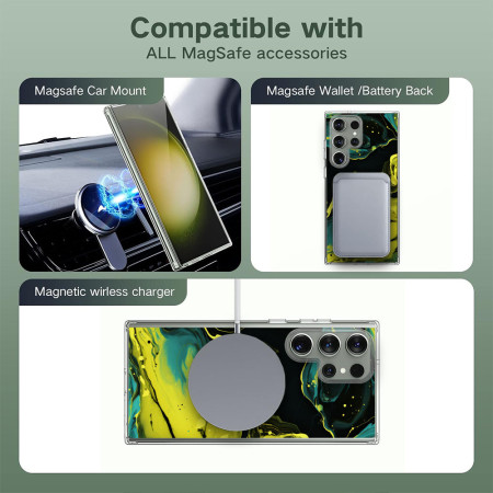 Husa pentru Samsung Galaxy S25 Ultra, Atasare Magnetica, MagSafe, Neons and Brights 25