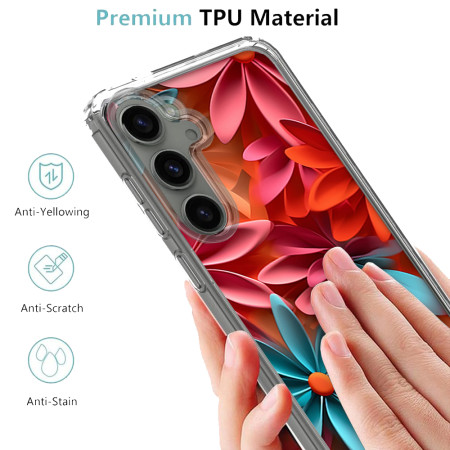 Husa personalizata pentru Samsung Galaxy S24, MagSafe Flower Medley 1