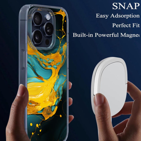 Husa personalizata compatibila Apple iPhone 15 Plus, MagSafe Atasare Magnetica, Antisoc, Neons And Brights 16