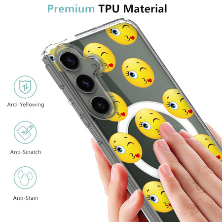 Husa personalizata pentru Samsung Galaxy S24, MagSafe Atasare Magnetica, Fata Afectiune