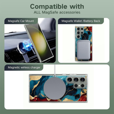 Husa personalizata compatibila Samsung Galaxy S23 Ultra, MagSafe Atasare Magnetica, Antisoc, Neons and Brights 46