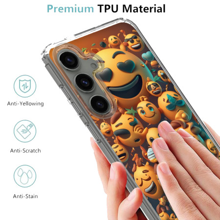 Husa personalizata pentru Samsung Galaxy S23, MagSafe Atasare Magnetica, Emoji Faces