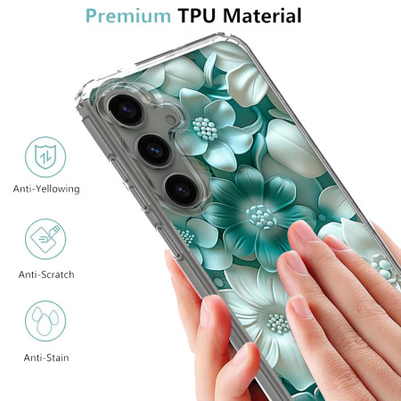 Husa personalizata pentru Samsung Galaxy S24, MagSafe Flower Medley 8