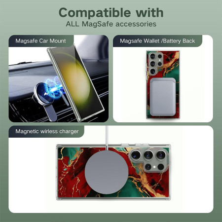 Husa pentru Samsung Galaxy S25 Ultra, Atasare Magnetica, MagSafe, Neons and Brights 37