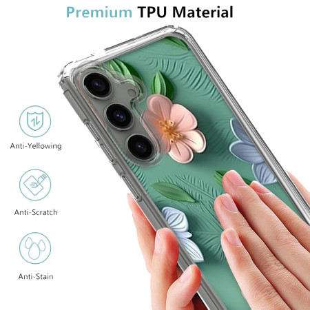 Husa personalizata pentru Samsung Galaxy S24, MagSafe Flower Medley 9