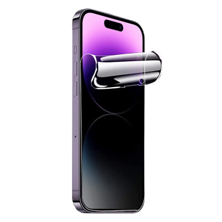 Folie Silicon Apple iPhone 15, Regenerabila,Hydrogel Anti-Spy, Privacy