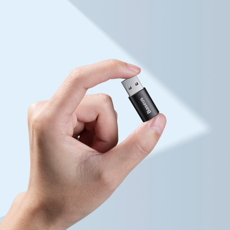 Adaptor OTG - USB 3.1 to Type-C, Aliaj din Aluminiu, 10Gbps, Negru