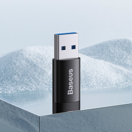 Adaptor OTG - USB 3.1 to Type-C, Aliaj din Aluminiu, 10Gbps, Negru