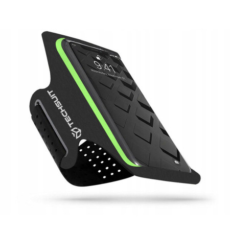 Husa telefon sport Banderola Universala 6.5' pentru brat/mana pentru alergat, sala, bicicleta, yoga, fitness, 360° rotire si cu acces usor la ecran, Armband fitness, sport, jogging, Techsuit TH10, Negru
