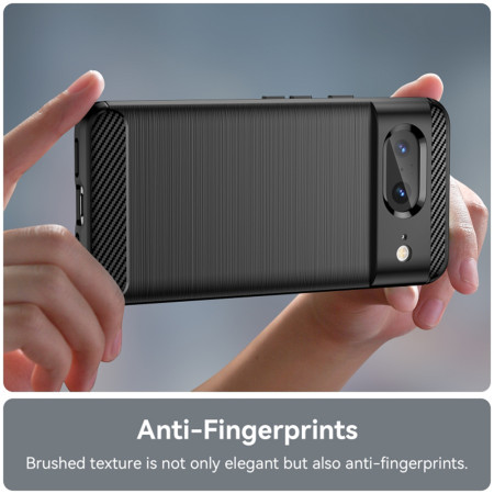 Husa Carbon Google Pixel 8, Protect Anti-Soc, Negru