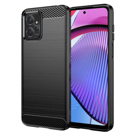 Husa Carbon Motorola Moto G Power 5G, Protect Anti-Soc, Negru