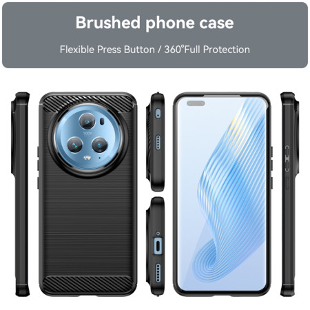 Husa Carbon Honor Magic 5 Pro, Protect Anti-Soc, Negru