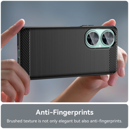 Husa Carbon compatibila Huawei nova 11i, Protect Anti-Soc, Negru