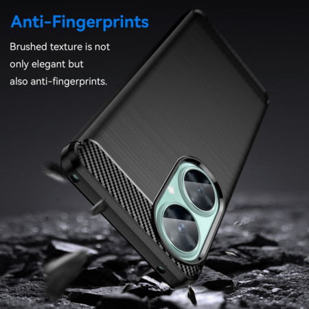 Husa Carbon compatibila Huawei nova 11i, Protect Anti-Soc, Negru
