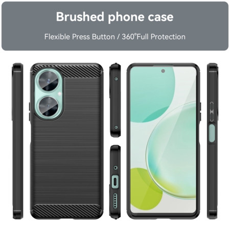 Husa Carbon compatibila Huawei nova 11i, Protect Anti-Soc, Negru