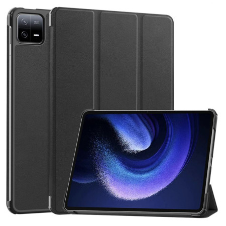 Husa tableta Xiaomi Pad 6, FoldPro cu Microfibra, Auto Sleep/Wake, Negru