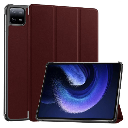 Husa tableta Xiaomi Pad 6, FoldPro cu Microfibra, Auto Sleep/Wake, Rosu