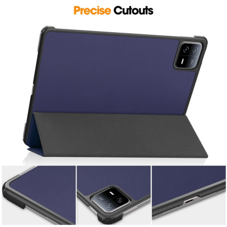 Husa tableta Xiaomi Pad 6, FoldPro cu Microfibra, Auto Sleep/Wake, Albastru