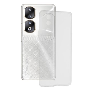 Husa Silicon Honor 90 Pro, Pastreaza Originalitatea, Transparent 