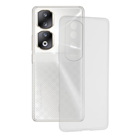 Husa Silicon Honor 90 Pro, Pastreaza Originalitatea, Transparent 
