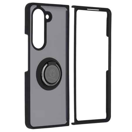 Husa telefon Samsung Galaxy Z Fold 5, Glinth Magnet Auto si Inel Rotativ, Negru
