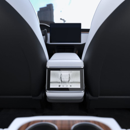 Folie sticla tableta compatibil Tesla Model X 2022 / Model S 2021, Negru