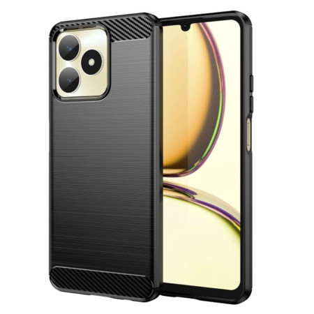 Husa Carbon compatibila Realme C53, Protect Anti-Soc, Negru